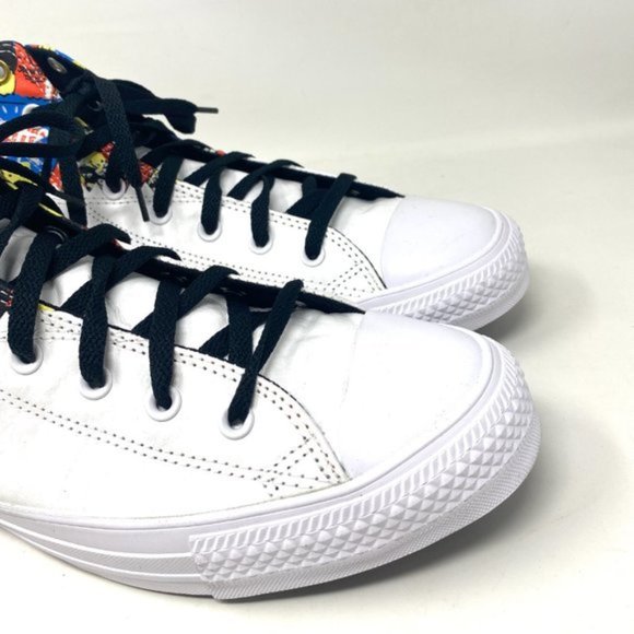 💖MEGA SALE💖Converse CTAS Chuck Taylor Hi Mi Gente Leather White Women 171494C - Picture 5 of 10